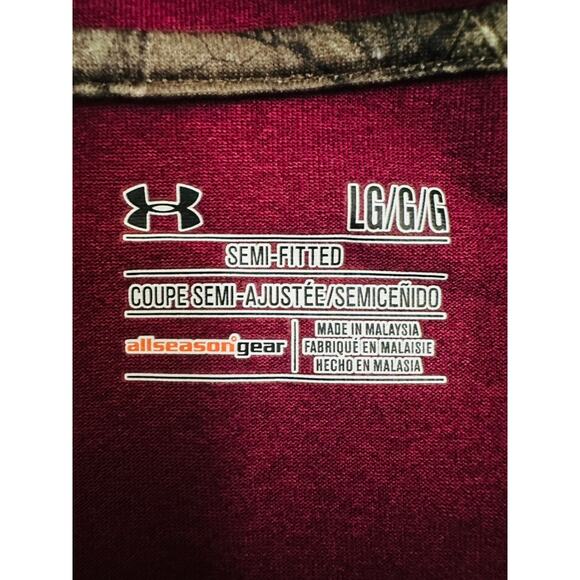 Under Armour Semi-Fitted All Season Gear Long Sleeve Hooded size L - Picture 5 of 8